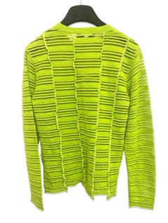 Unworn Comme Des Garcons green wool sweater