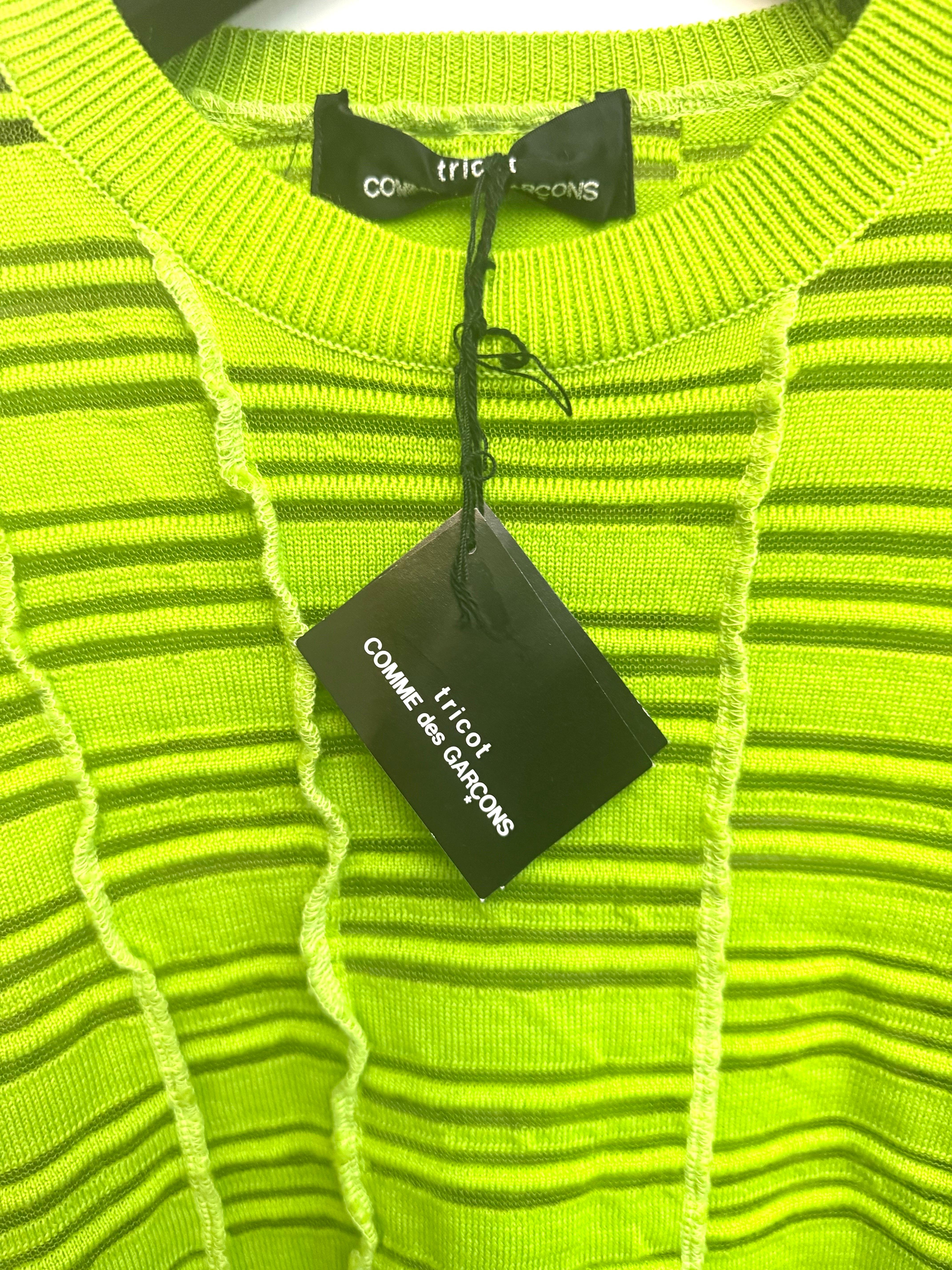 Pull en laine verte Comme Des Garcons, non porté Neuf - En vente à Sheung Wan, HK