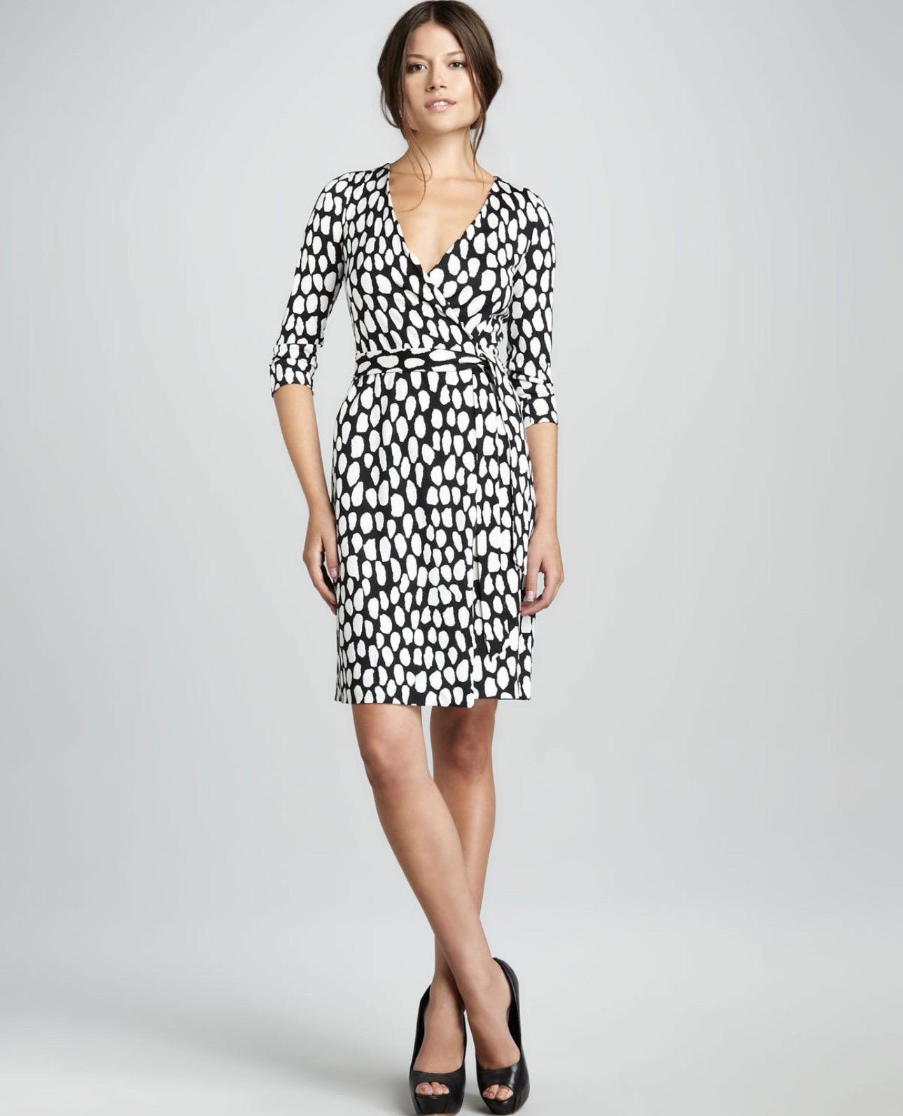 Few things in fashion are more iconic than Diane von Furstenberg's wrap dresses. This gorgeous dress is made from silky-smooth jersey - perfect for showcasing a stack of pretty bracelets. Style it with pumps and a sleek clutch.

Cut from our