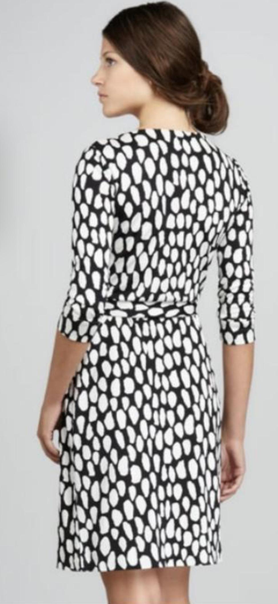 Gray UNWORN Diane von Furstenberg DVF Signature Wrap Dress 6