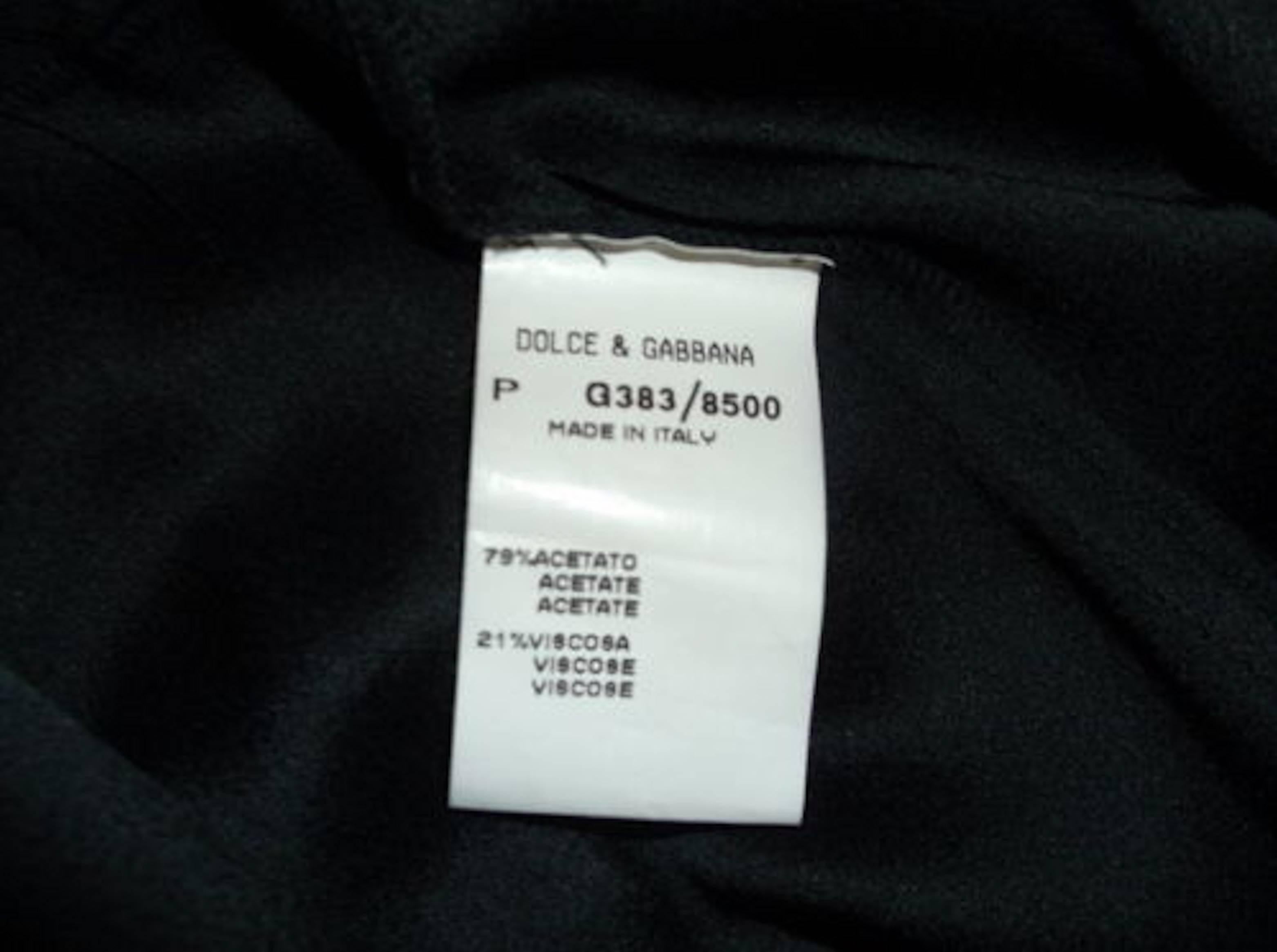 Dolce & Gabbana - Robe midi noire à corset et corset, non portée, taille 42, 1997 Pour femmes en vente