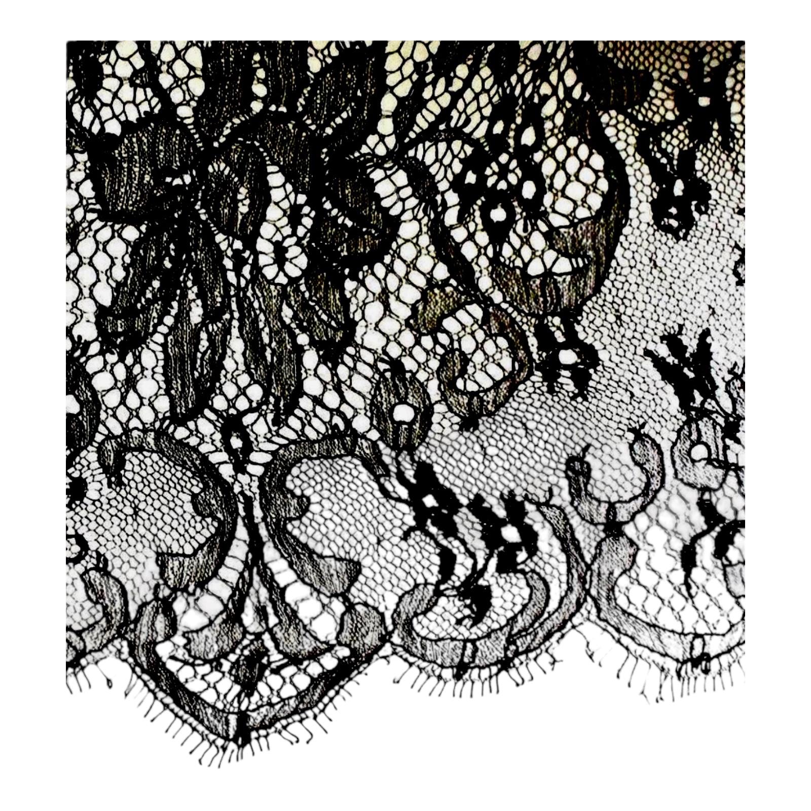 Women's UNWORN Dolce & Gabbana Black Corset French Lace Laurel Evening Cocktail Dress 38