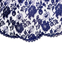 UNWORN Dolce & Gabbana Midnight Blue Cordonetto Lace Cocktail Dress