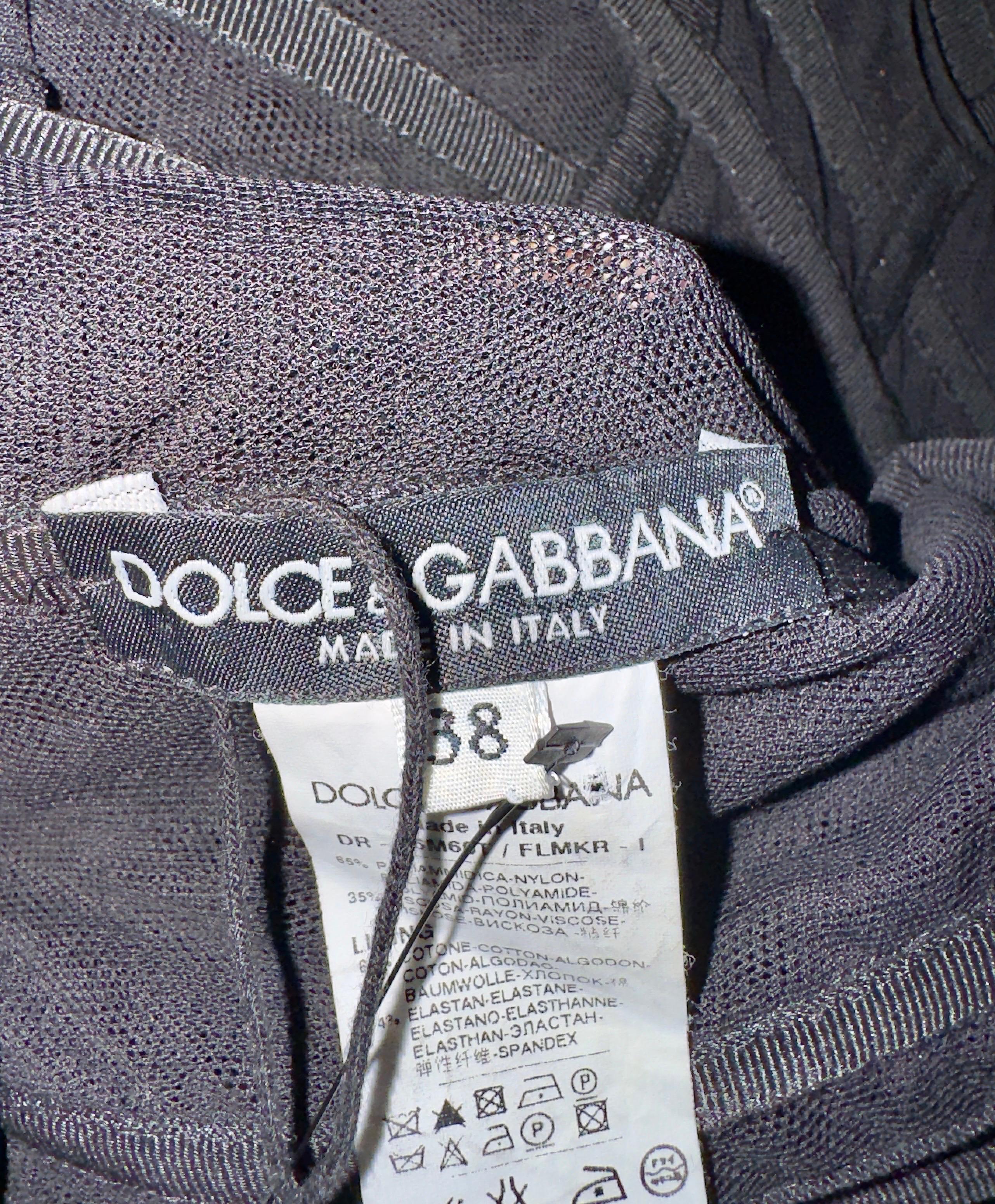 UNWORN Dolce & Gabbana Strapless Asymmetric Corset Bustier Lace Mini Dress 38 3