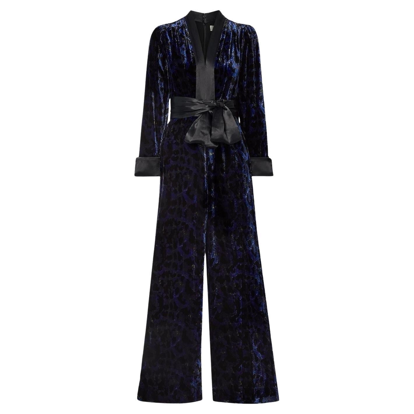 UNWORN DVF Diane von Furstenberg Mono de terciopelo Talla 0
