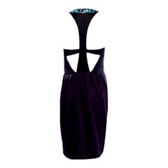 UNWORN Emilio Pucci "Palm Royale" Bejeweled Keyhole Cocktail Dress 40