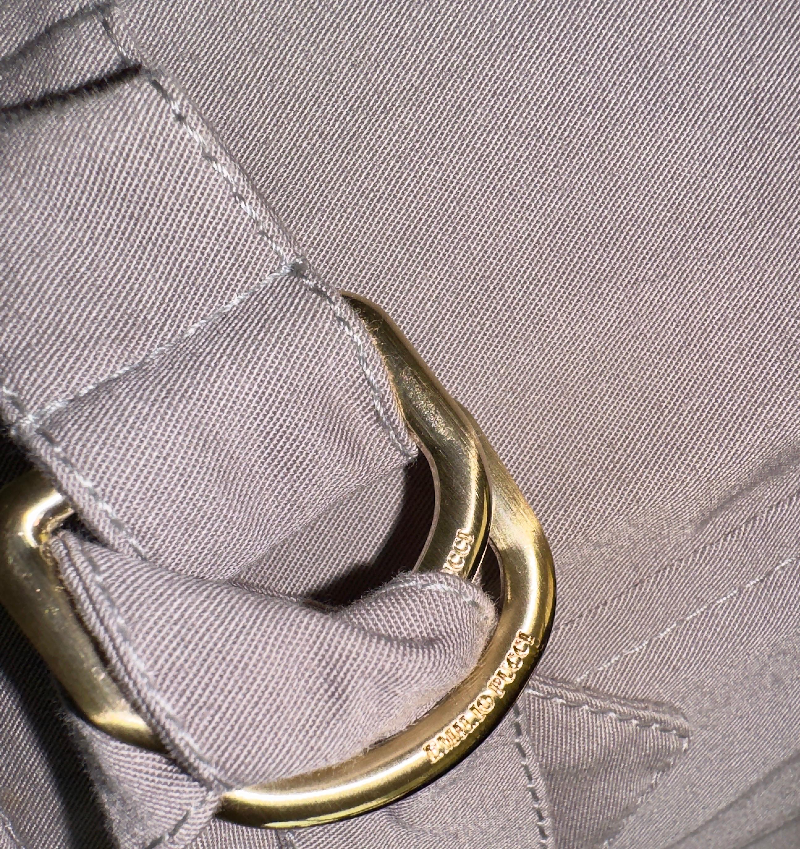 SIN VENDER Emilio Pucci Pantalones de algodón elástico de negocios con clase Pantalones 42 en Bueno estado para la venta en Switzerland, CH