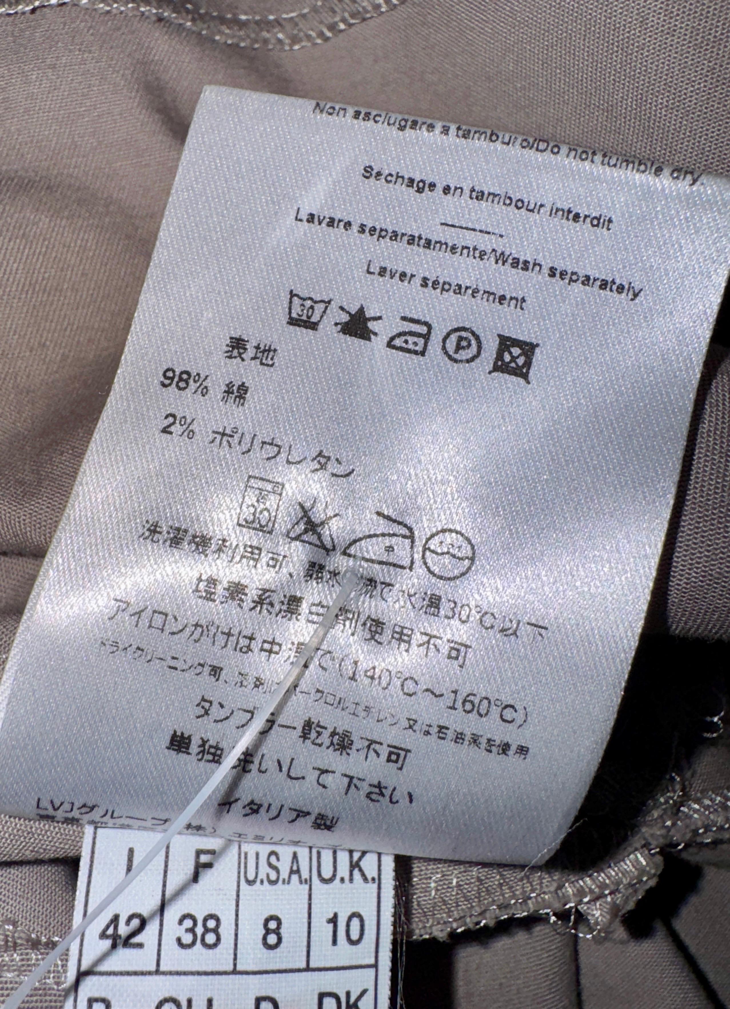 SIN VENDER Emilio Pucci Pantalones de algodón elástico de negocios con clase Pantalones 42 en venta 3