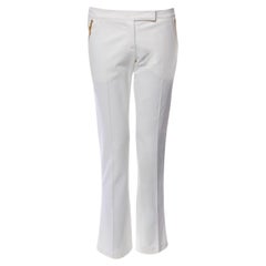 Vintage UNWORN Emilio Pucci Classy White Pants Trousers 42