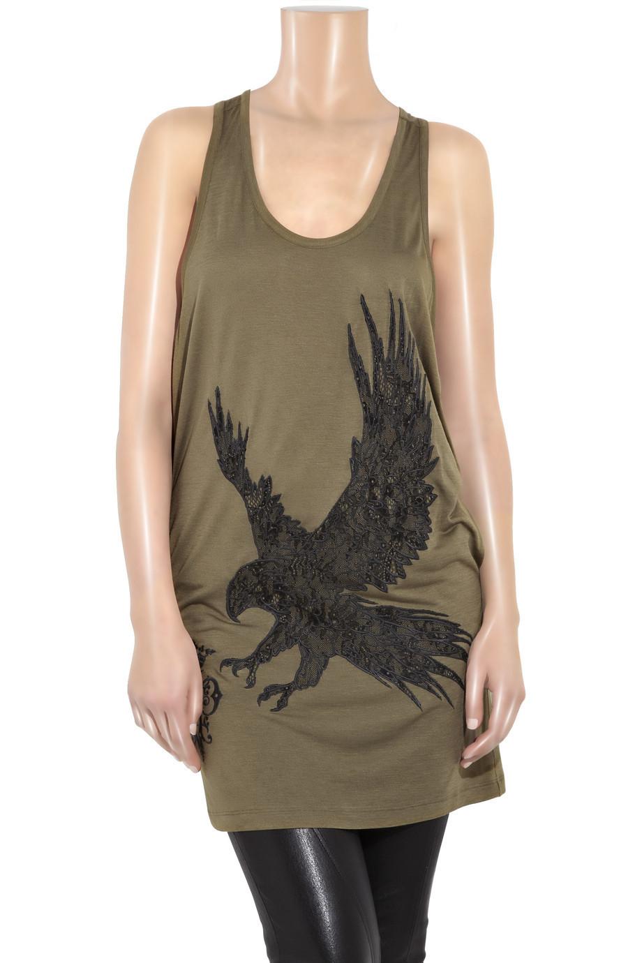 UNWORN Emilio Pucci by Peter Dundas Embroidered Eagle Dress Tunic 40  For Sale 1