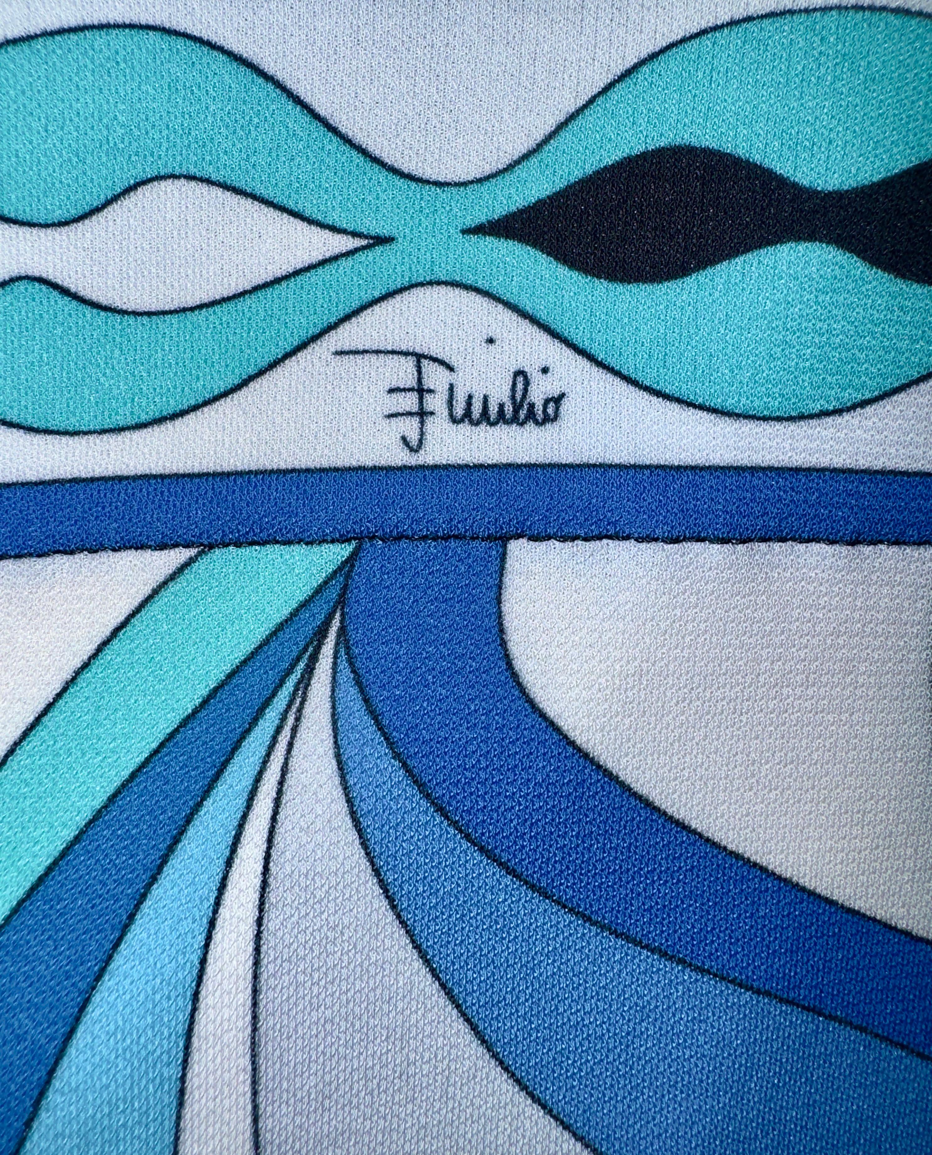 UNWORN Emilio Pucci Besticktes, mit Signaturdruck verziertes Maxikleid 42 im Angebot 3