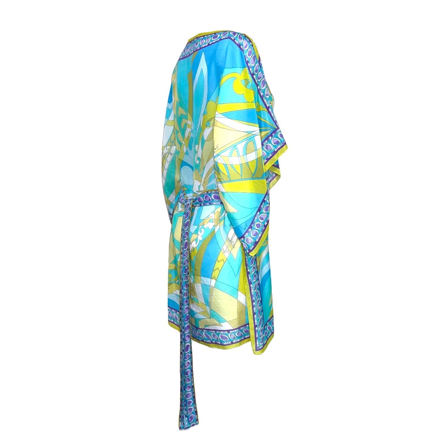 Beautiful EMILIO PUCCI dress
Signature piece with the timeless EMILIO PUCCI print in stunning colors
Made of finest demi-sheer silky voile fabric
