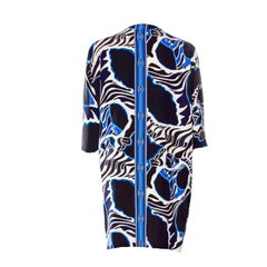 UNWORN Emilio Pucci Silk Signature Print Dress with Zip Details 40