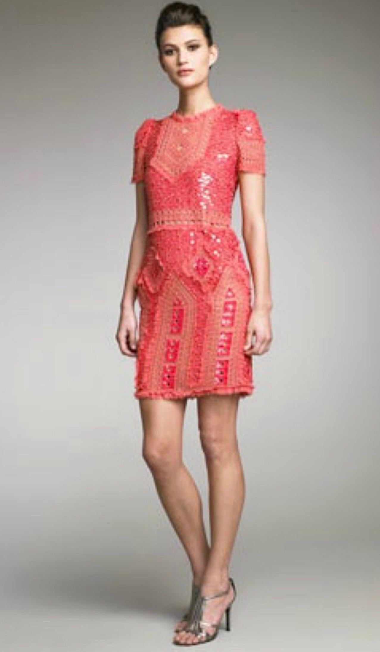 UNWORN Emilio Pucci „Palm Royale“ Embroidered Cocktail Evening Dress 42 For Sale 3
