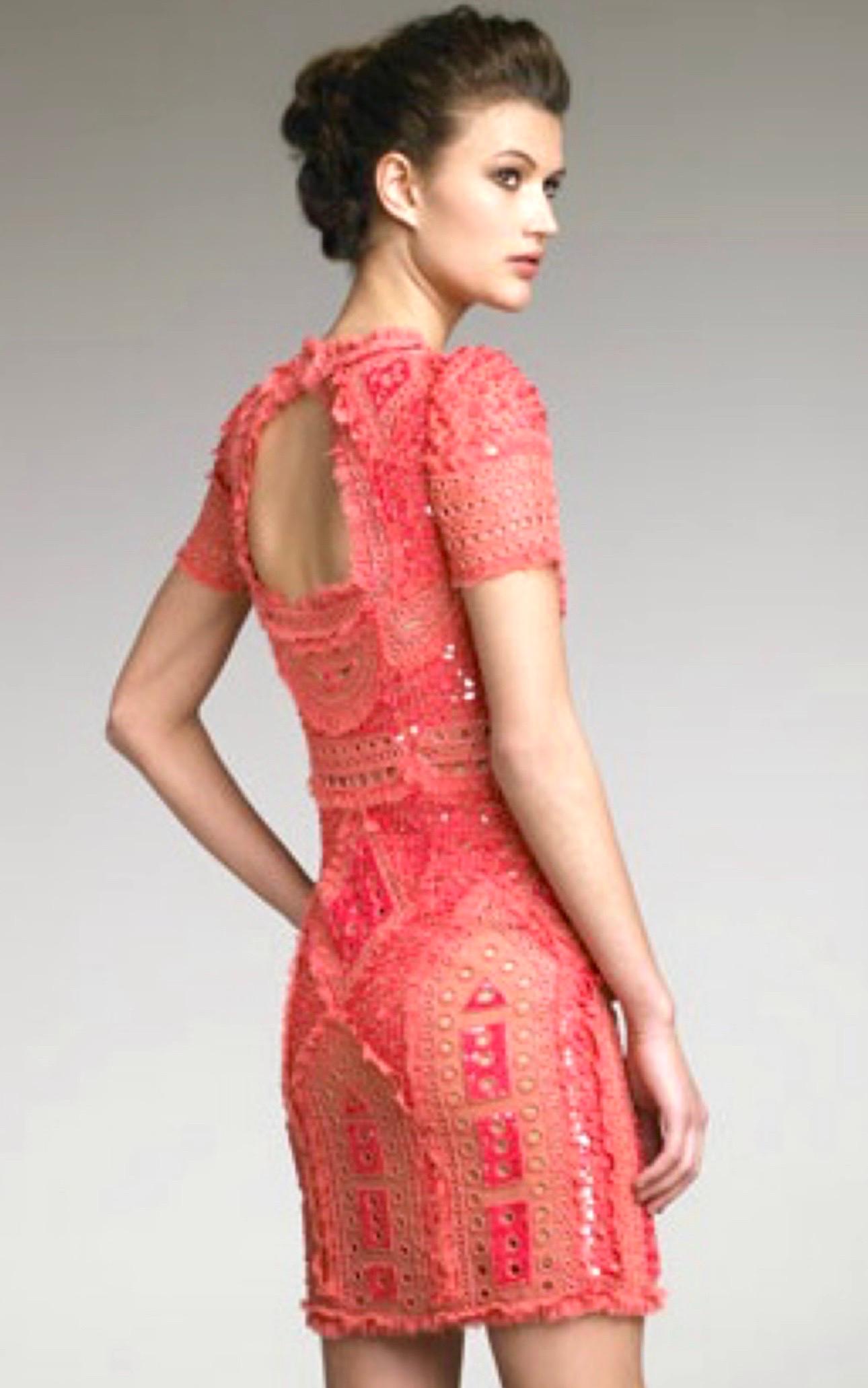 UNWORN Emilio Pucci „Palm Royale“ Embroidered Cocktail Evening Dress 42 For Sale 4