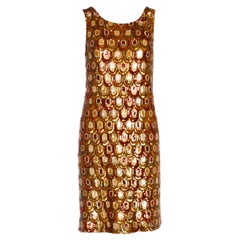 UNWORN Emilio Pucci Peacock Pattern Silk & Sequin Dress seen on Amy Winehouse 40