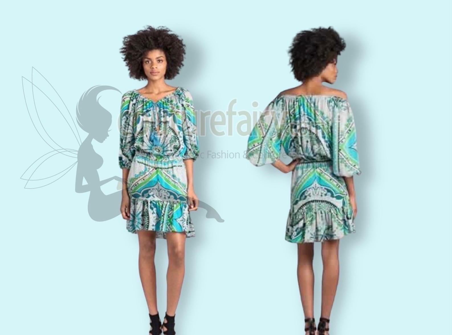 Emilio Pucci Signature Robe imprimée en soie multicolore avec pompons 44 non portée en vente 8