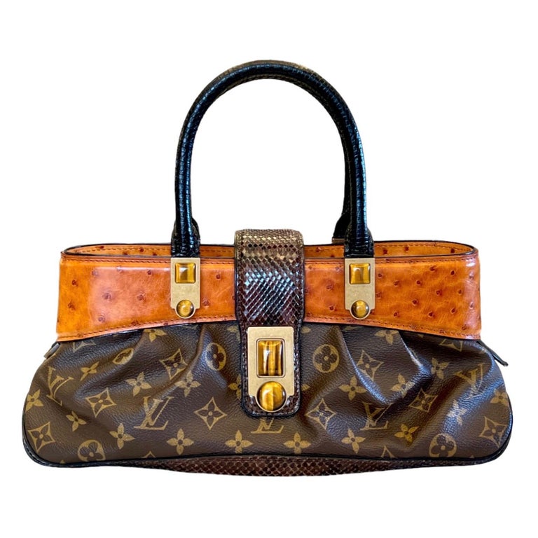 UNWORN Exotic Louis Vuitton Marc Jacobs Monogram Canvas Ostrich