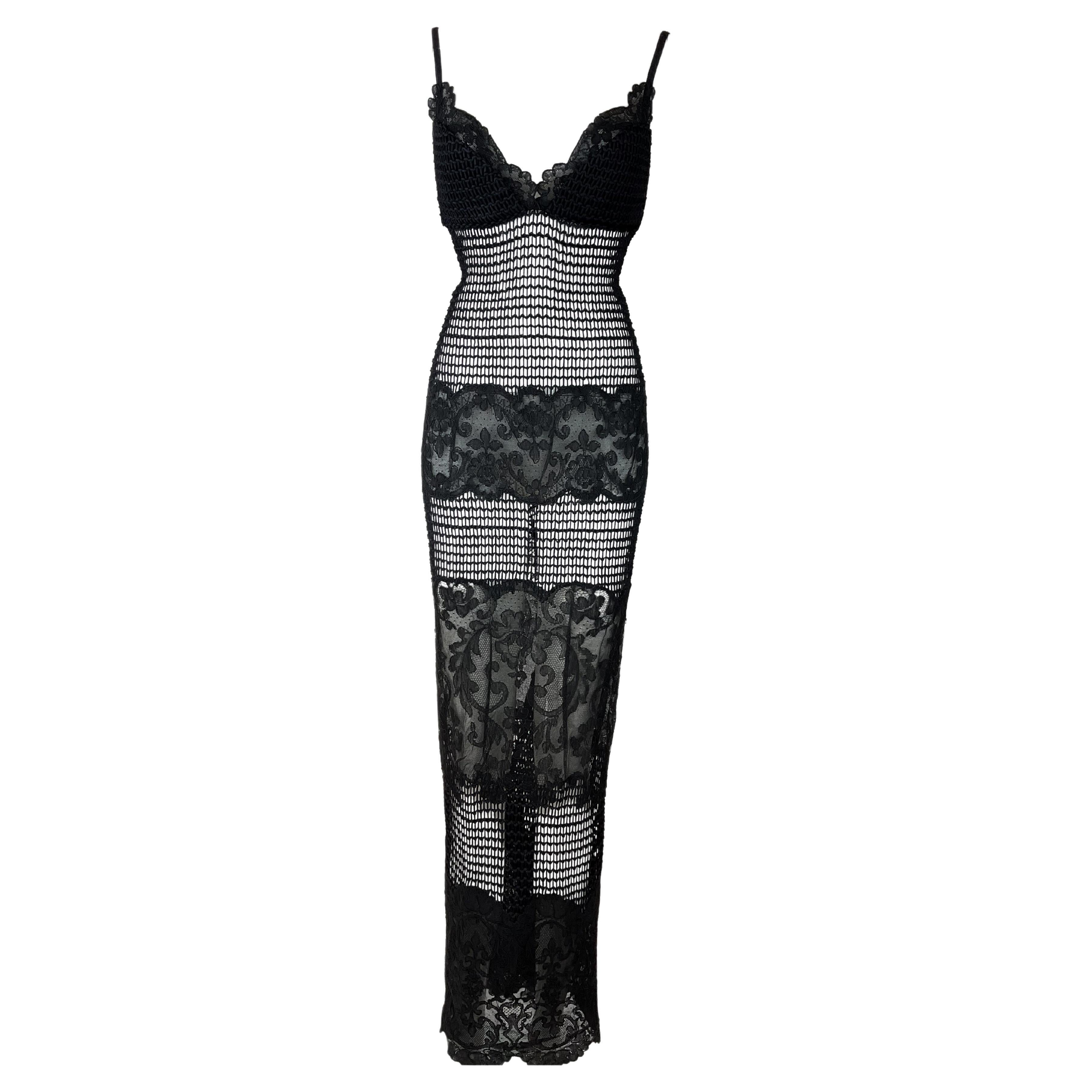Unworn Gianni Versace Fall/Winter F/W 1993 Runway Gown — Naomi Campbell Look For Sale