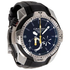 Used UNWORN Graham Chronofightere Prodive 2CDAV.B02A Men's Watch in Stainless Steel