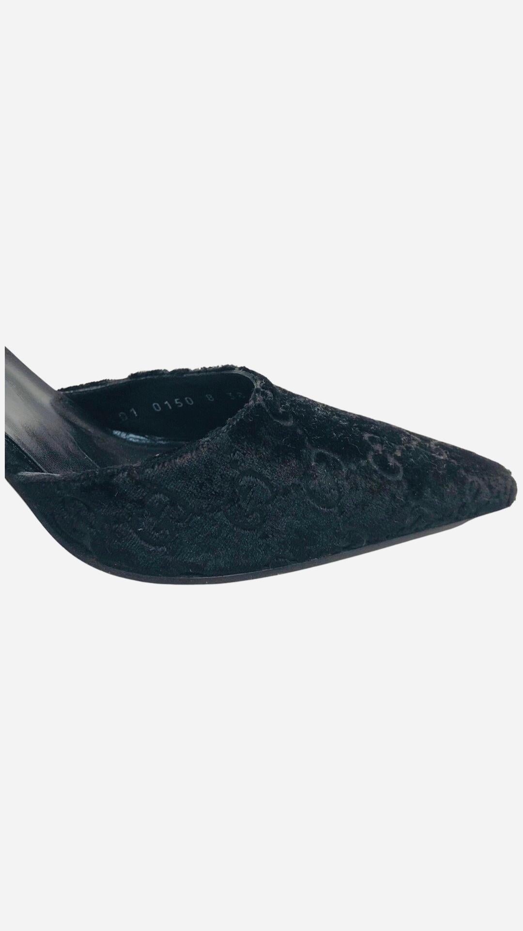 black gucci heels