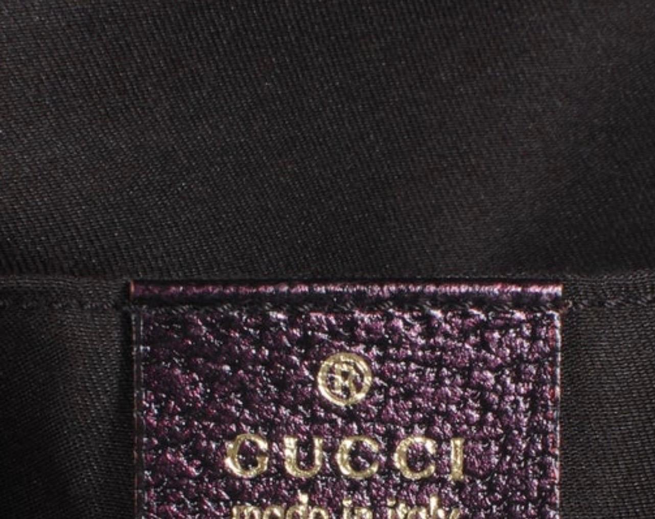 UNWORN Gucci by Tom Ford 2004 Monogram Canvas Jeweled Dragon Bag Bamboo Chain For Sale 4