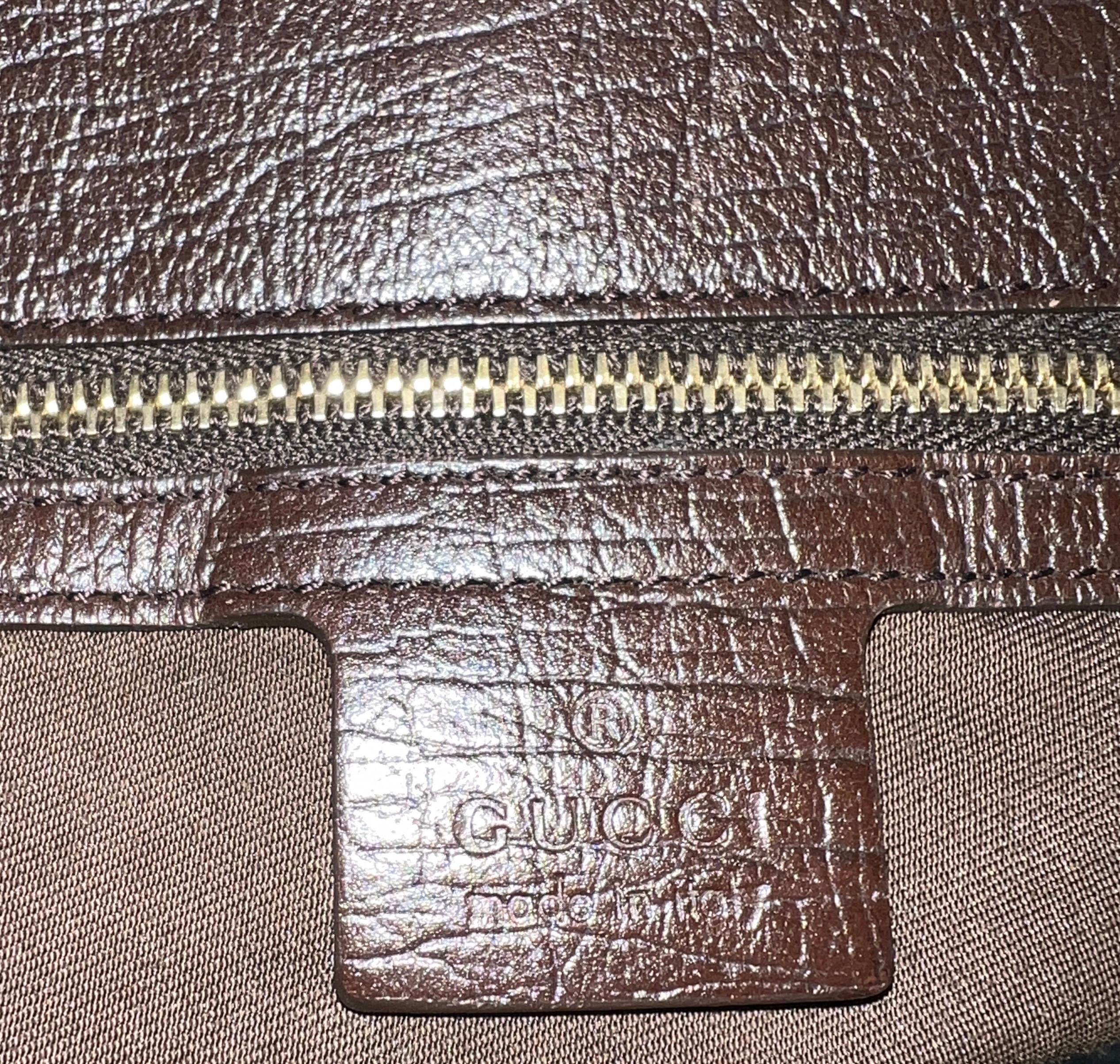 UNWORN Gucci GG Monogram Canvas XL Hobo Bag Satchel with Horsebit Detail 6