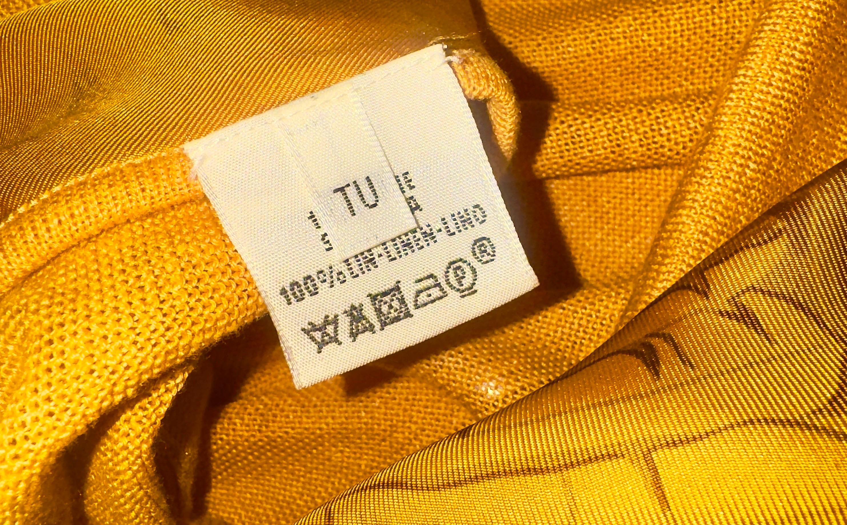 UNBEKANNT Hermès Paris Orange Bedruckte Seide Twill & Leinen Kaftan Kaftan Kleid OS im Angebot 6