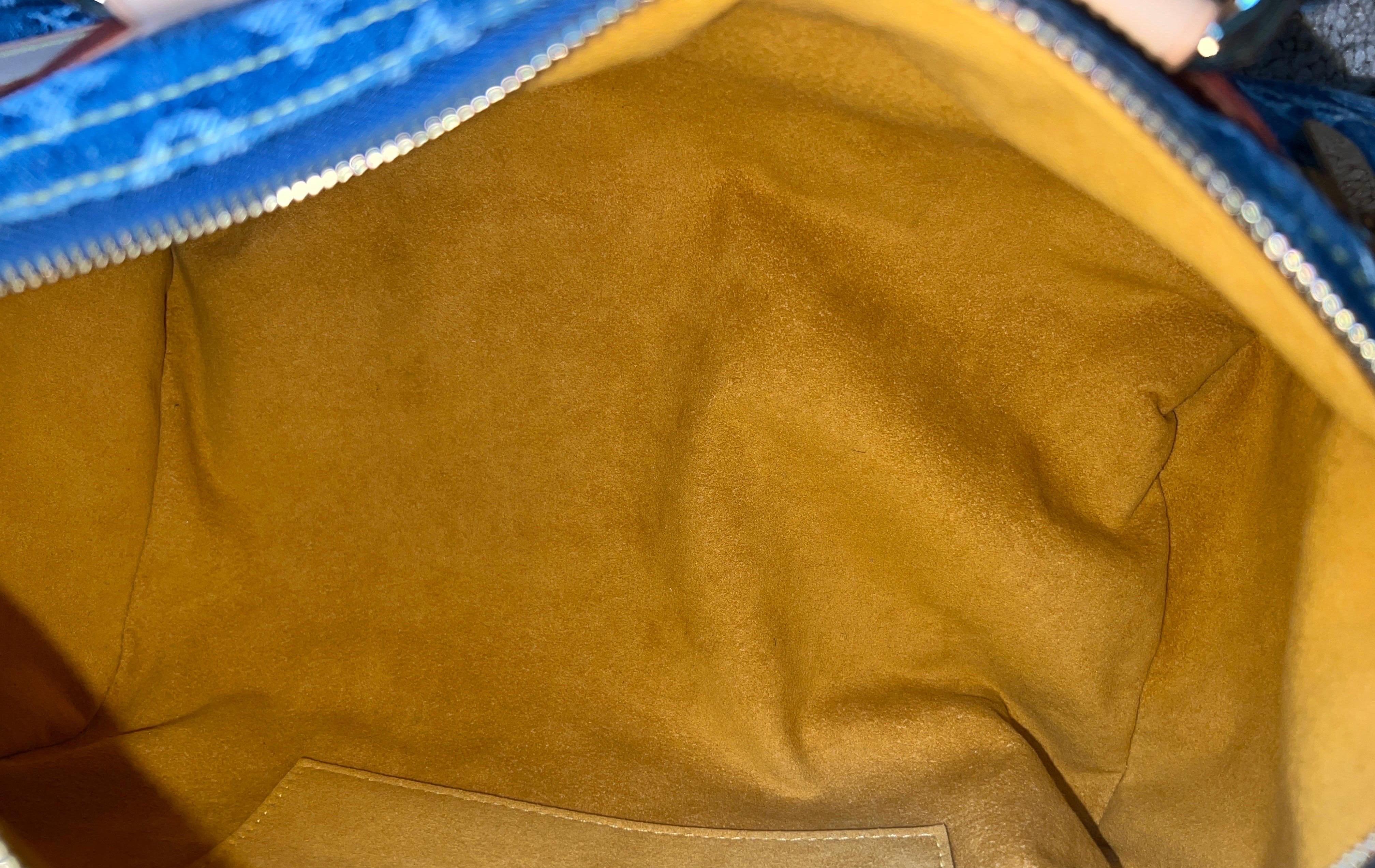 UNWORN Louis Vuitton by Marc Jacobs Limited  Blue Denim Jeans Speedy Bag  2