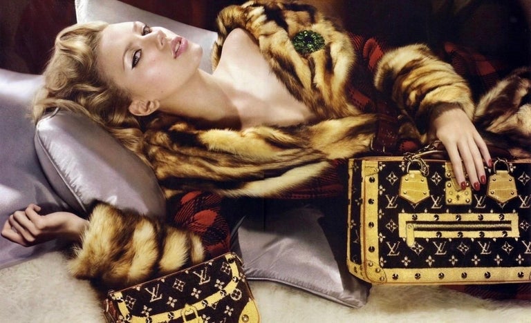 UNWORN Louis Vuitton Exotic Velvet & Alligator Skin LV Monogram Logo  Evening Bag