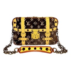 LOUIS VUITTON Marc Jacobs Turquoise Suede and Gold LV Monogram Lock Evening  Bag For Sale at 1stDibs