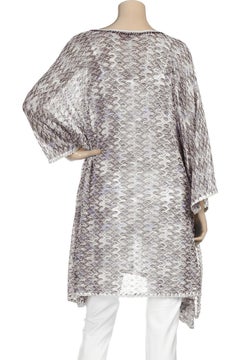 NEW Missoni Seafoam Metallic Lurex Kaftan Tunic Dress Coverup 38
