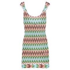 Used UNWORN Missoni Signature Crochet Knit Chevron Summer Dress 42