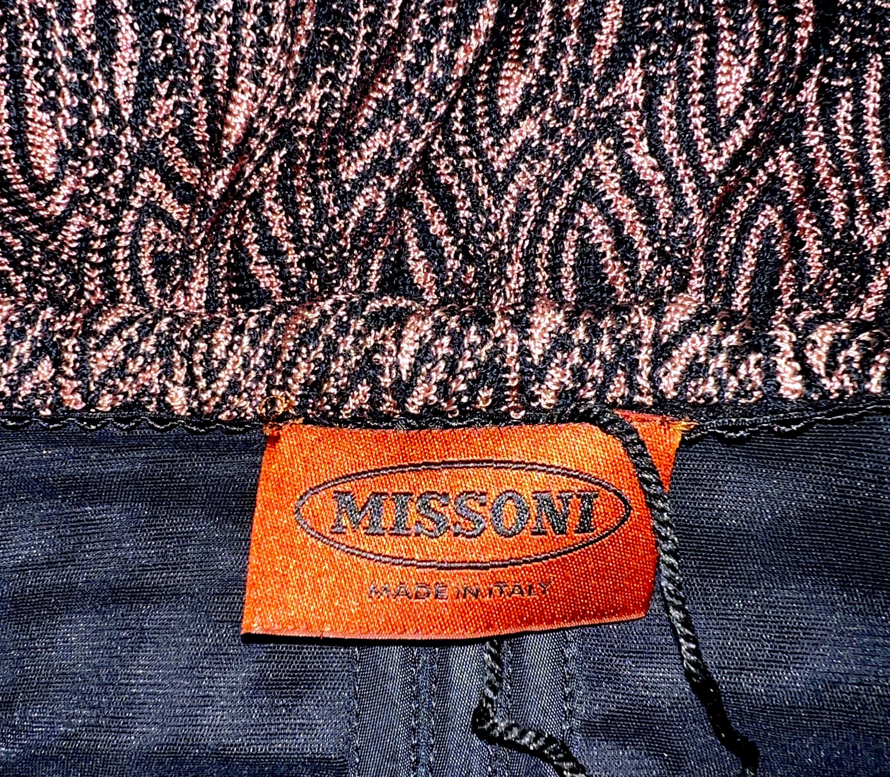 UNWORN Missoni Signature Crochet Knit Evening Gown Maxi Dress 42 For Sale 2