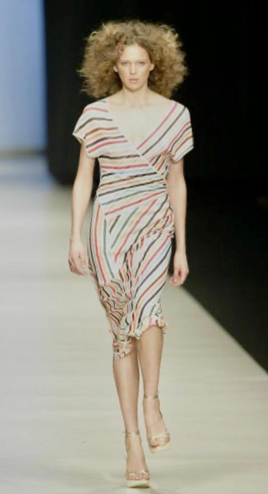 UNWORN Missoni Striped Asymmetric Midi Dress as seen on Kate 38 For Sale 6
