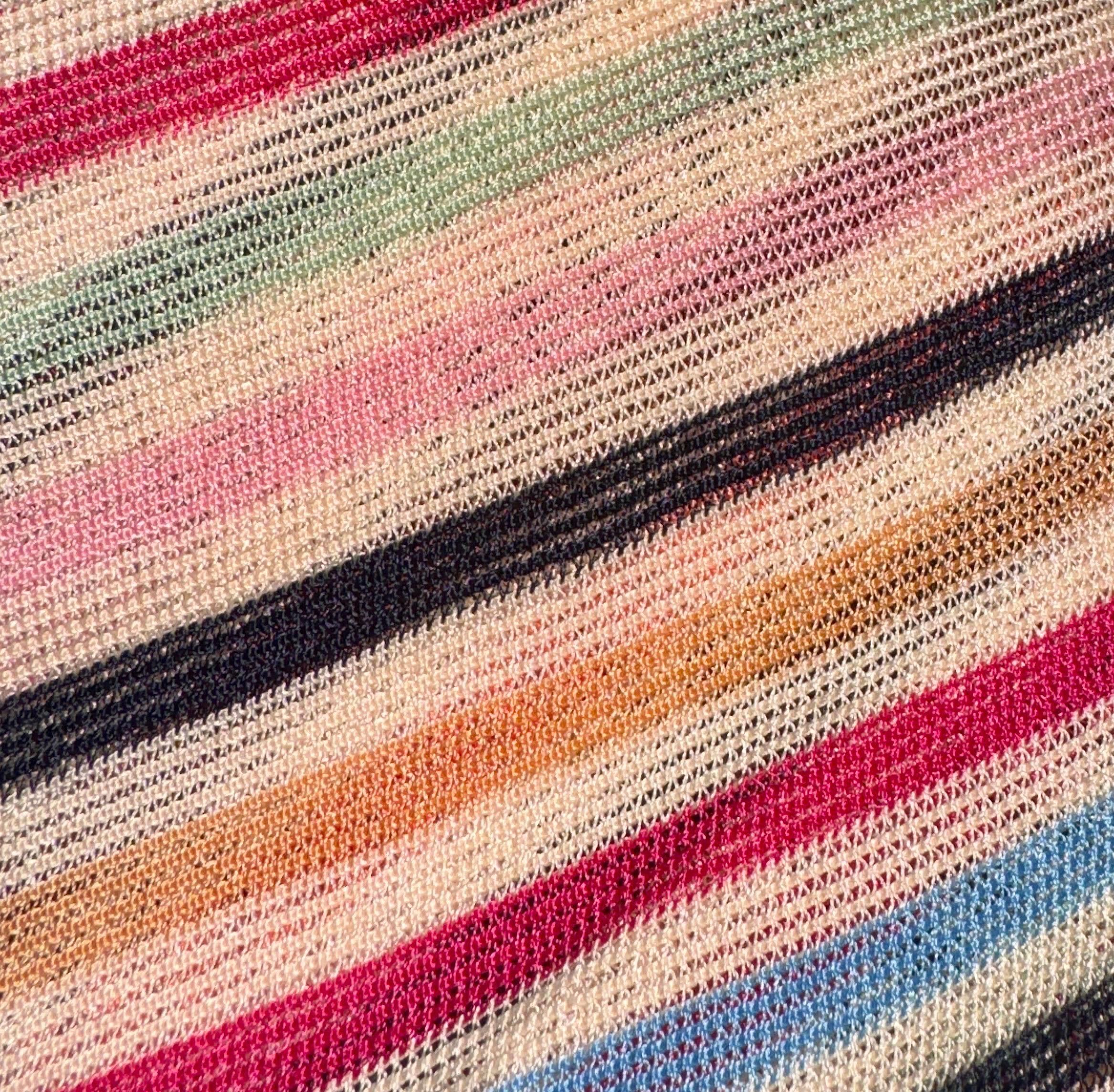 UNWORN Missoni Striped Asymmetric Midi Dress as seen on Kate 38 For Sale 1