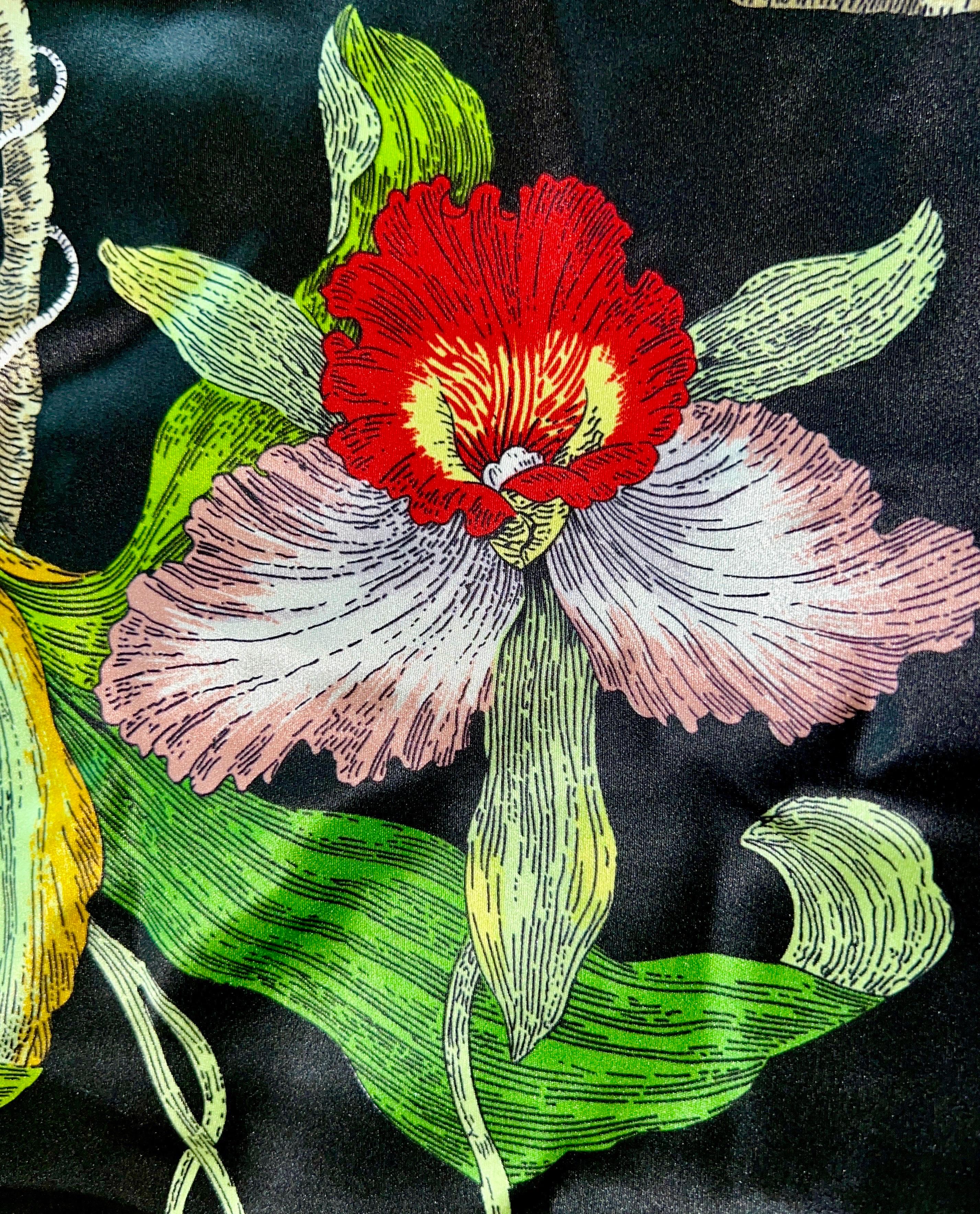 UNWORN Olivia von Halle Luxurious Silk Print Floral Maxi Dress M 2