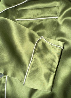 UNWORN Olivia Von Halle Pure Silk Luxury Lounge Home Suit 2 PCS XS