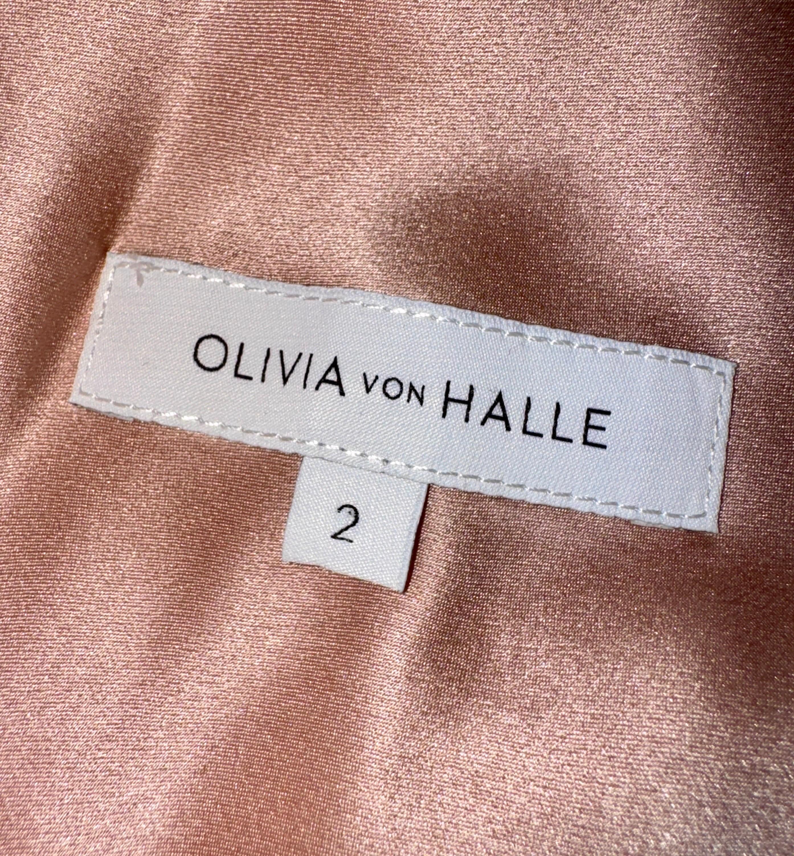 UNWORN Olivia Von Halle Silk Camisole Top & Shorts Pants Ensemble Set Suit in vendita 9
