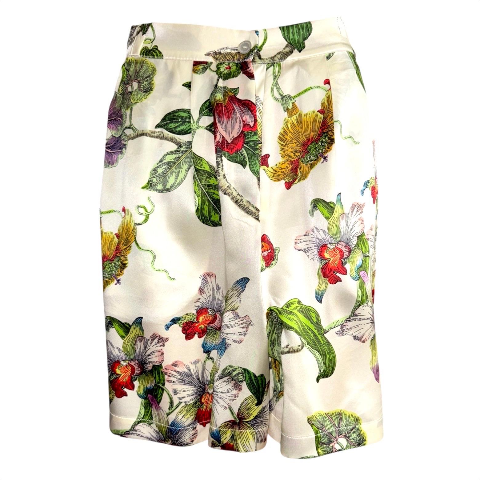 Donna UNWORN Olivia Von Halle Silk Camisole Top & Shorts Pants Ensemble Set Suit in vendita