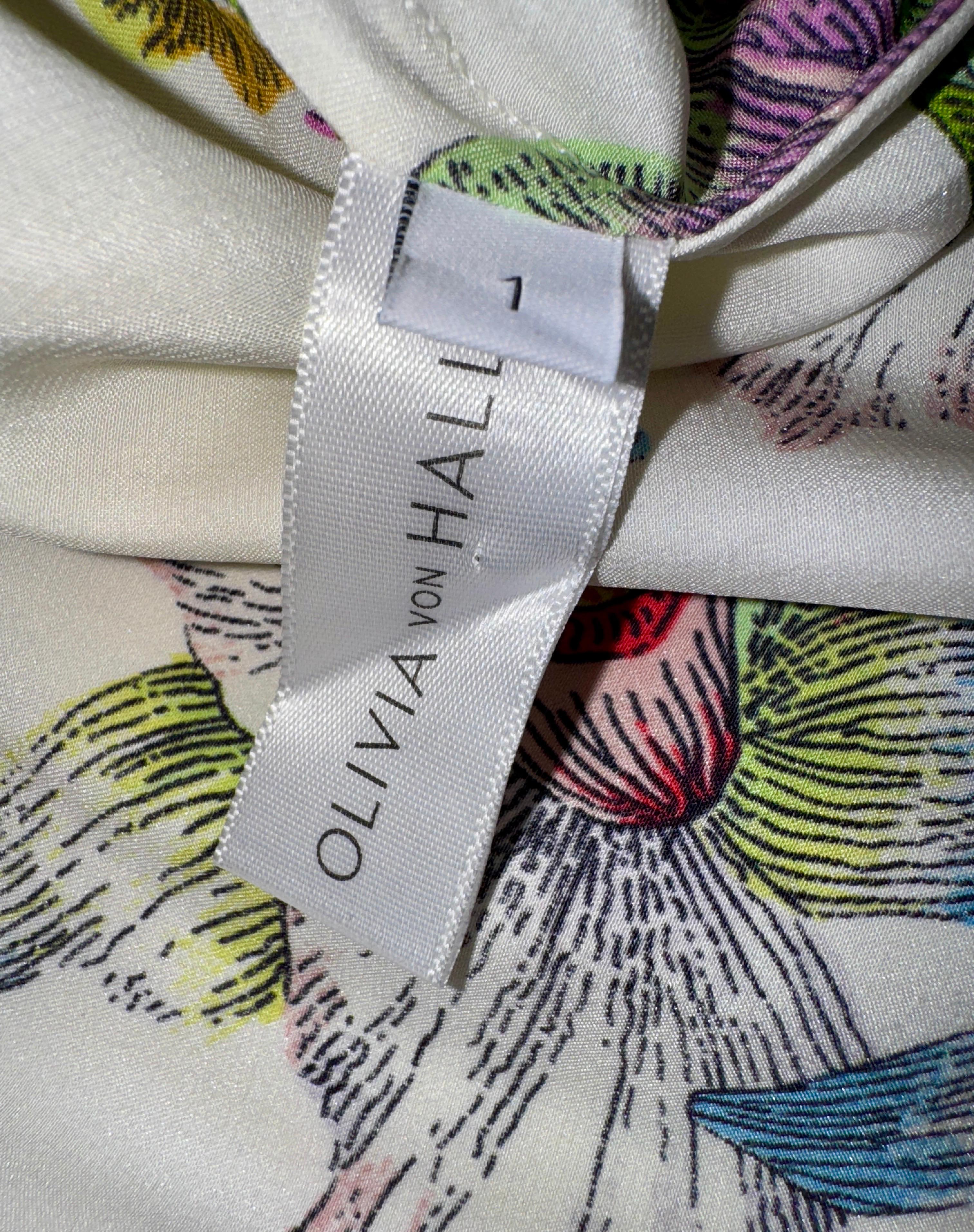 UNWORN Olivia Von Halle Silk Camisole Top & Shorts Pants Ensemble Set Suit in vendita 5