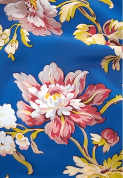 UNWORN Olivia Von Halle Silk Floral Print Pants Leisure Lounge Summer Suit M