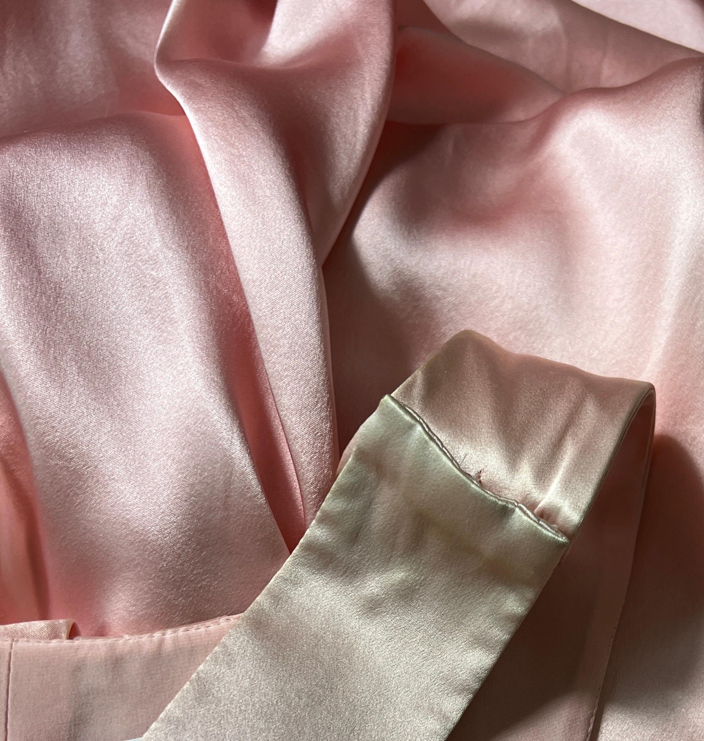 UNWORN Pink Versace Asymmetric Draped Goddess Engagement Evening Gown Dress 38 For Sale 2