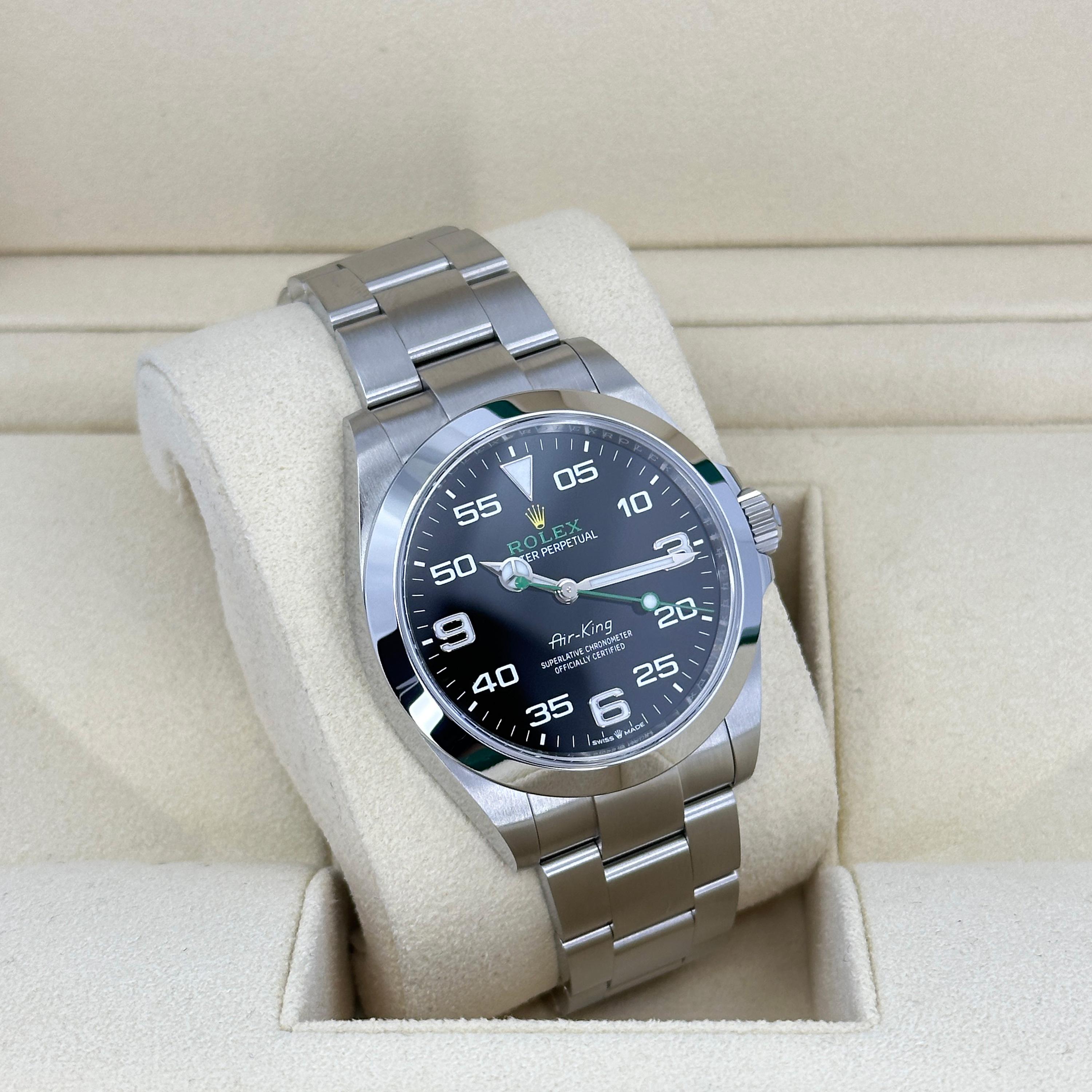 Rolex Air-King Reference# 126900, Jeu complet, 2025 en vente 7