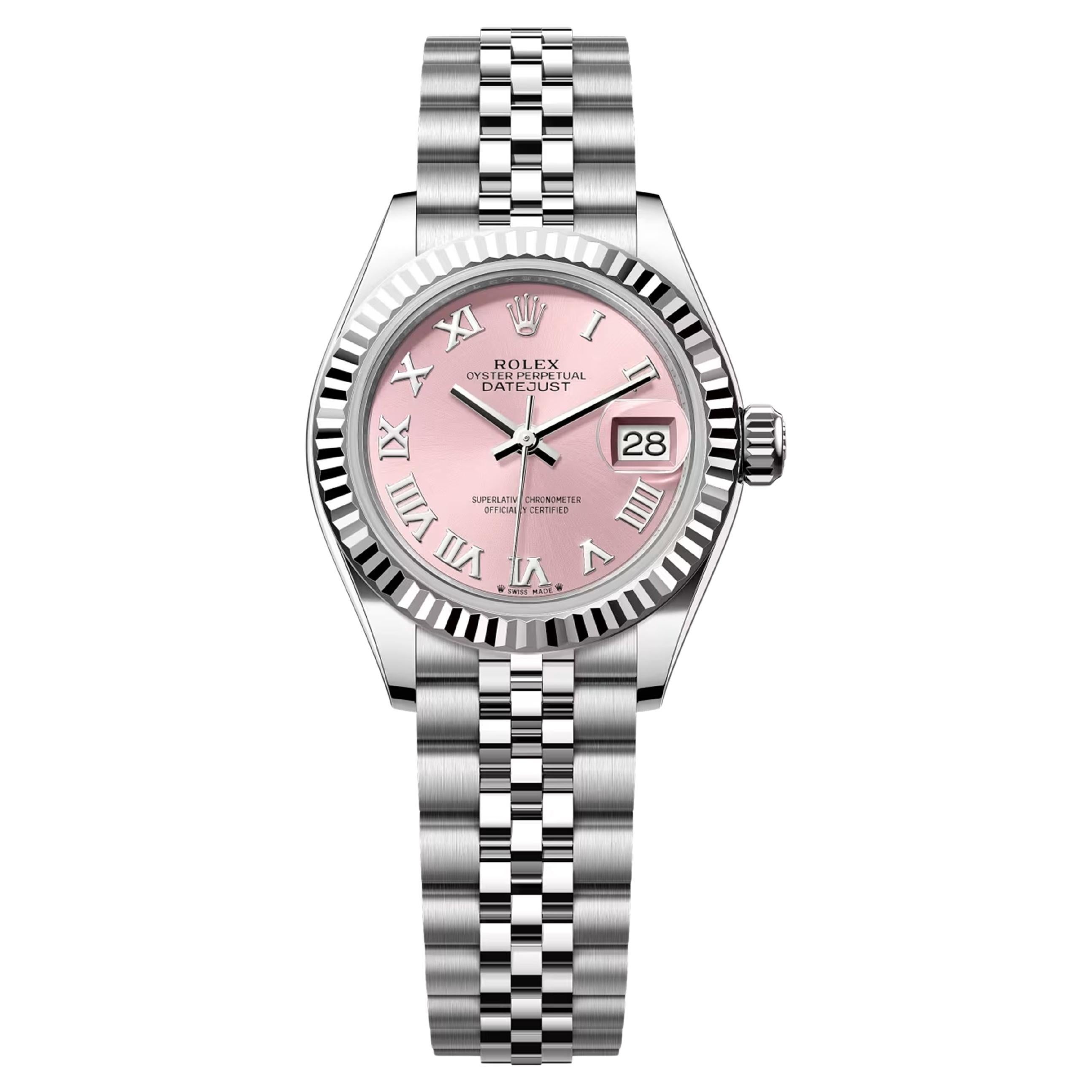 Rolex Datejust 28 Pink Jubilee Reference# 279174, Jeu complet, 2025