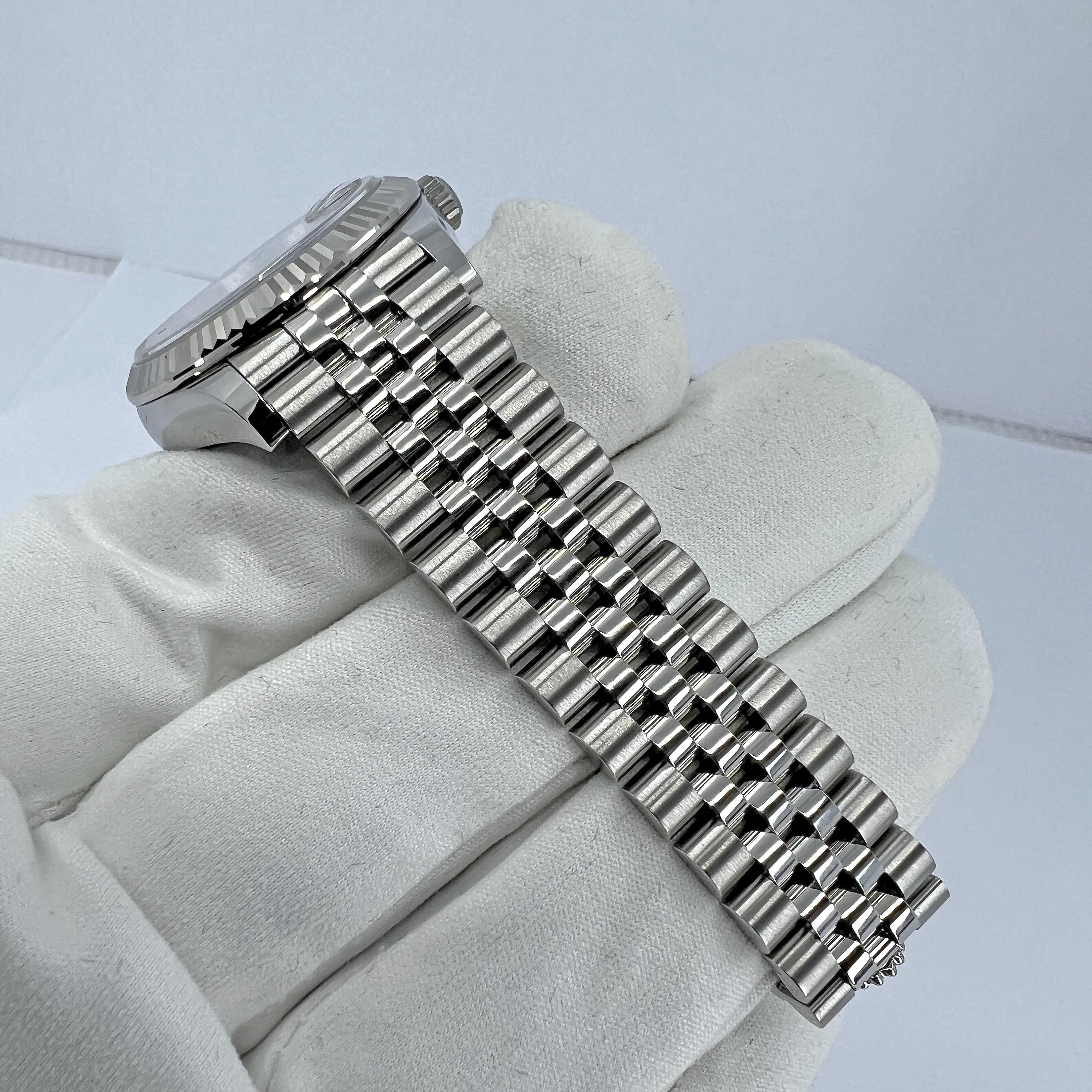 Unworn Rolex Datejust 31 Aubergine Jubilee Reference# 278274, Complete set, 2025 For Sale 7
