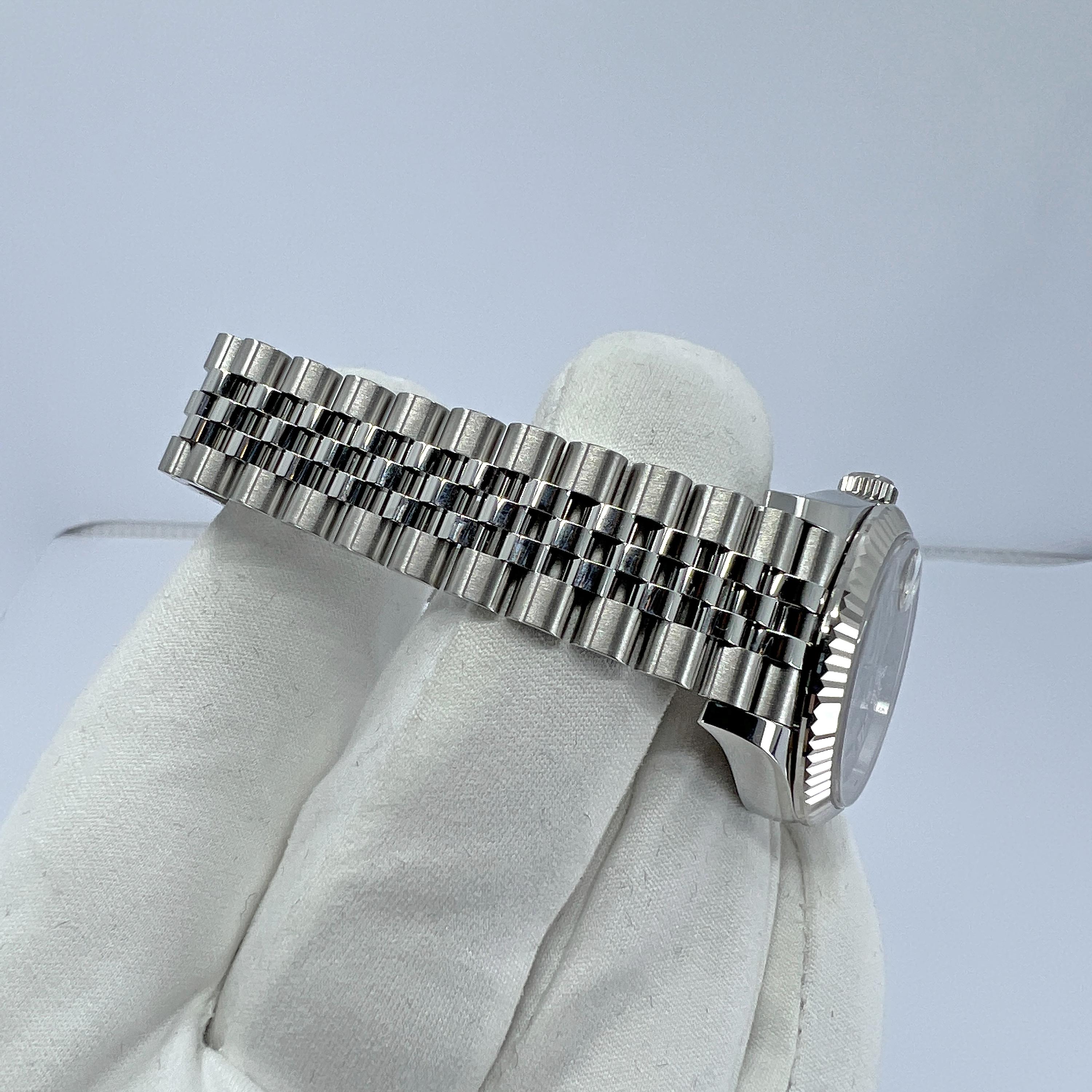 Unworn Rolex Datejust 31 Aubergine Jubilee Reference# 278274, Complete set, 2025 For Sale 8