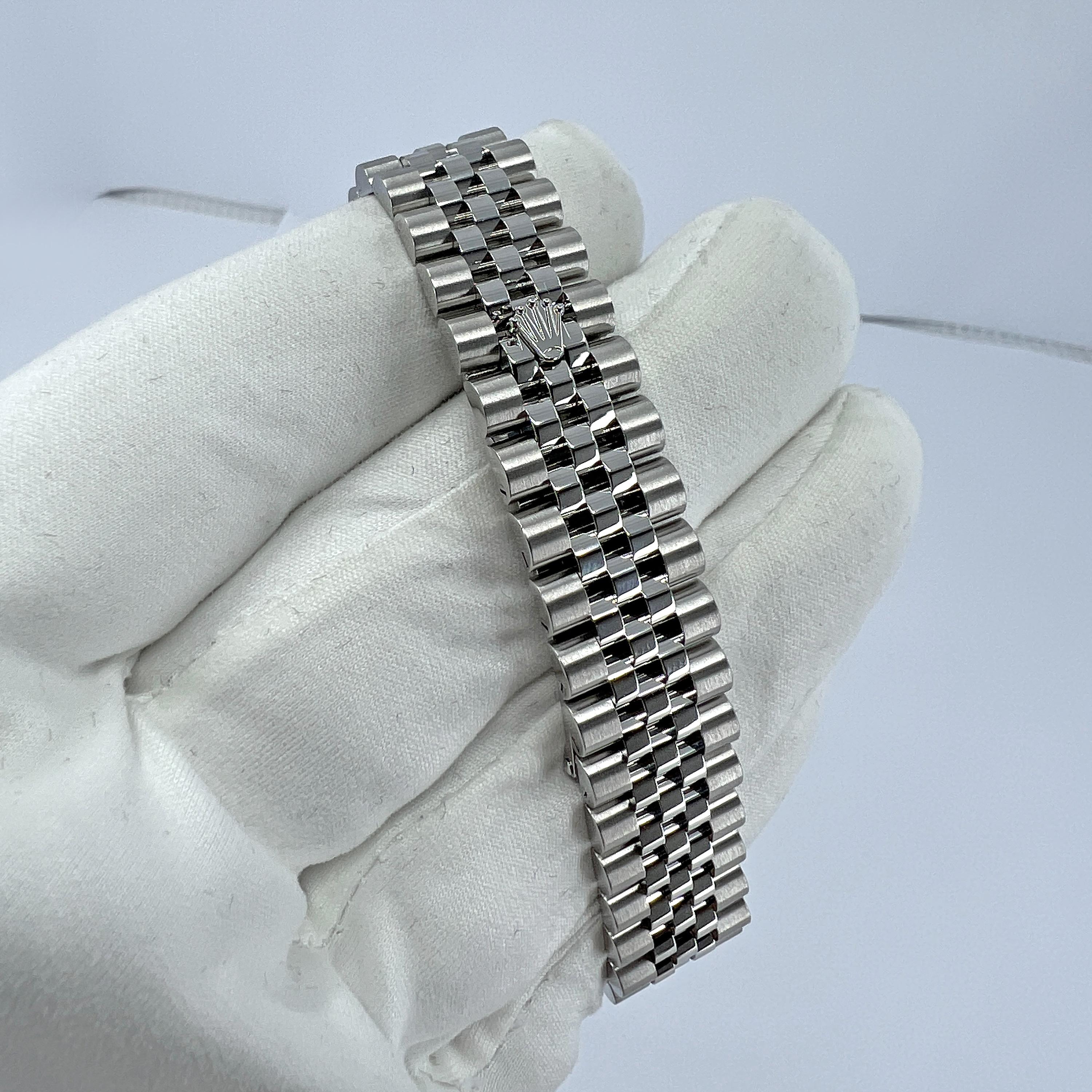 Unworn Rolex Datejust 31 Aubergine Jubilee Reference# 278274, Complete set, 2025 For Sale 9