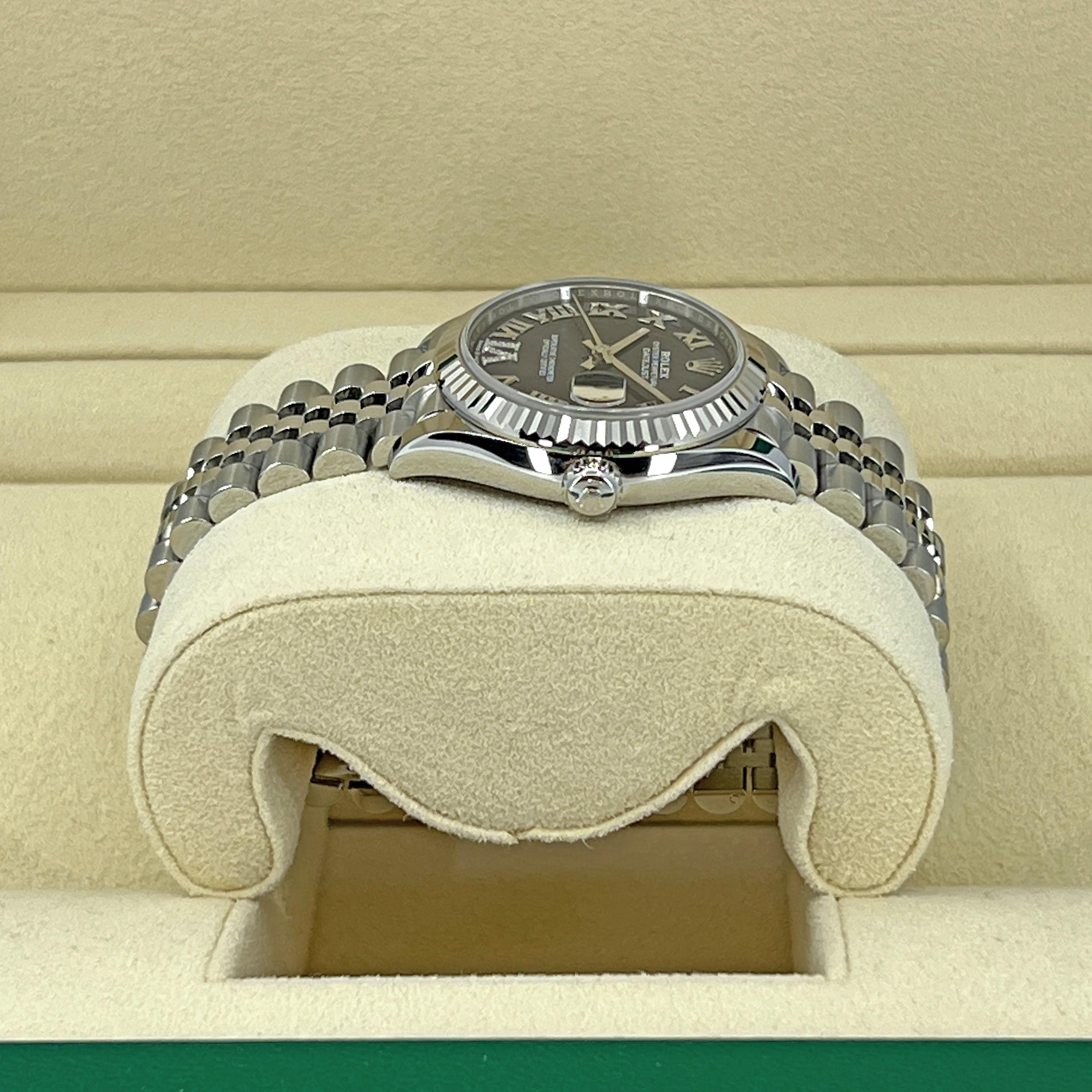 Unworn Rolex Datejust 31 Aubergine Jubilee Reference# 278274, Complete set, 2025 For Sale 1