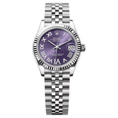 Unworn Rolex Datejust 31 Aubergine Jubilee Reference# 278274, Complete set, 2025